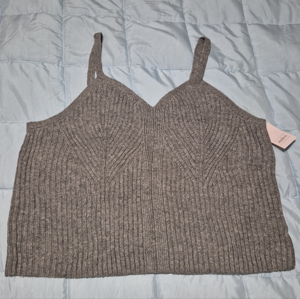 Women's Auden Ribbed Knit Top in Gray